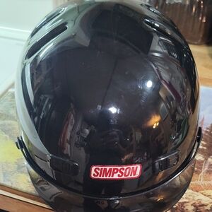 Simpson Black Helmet